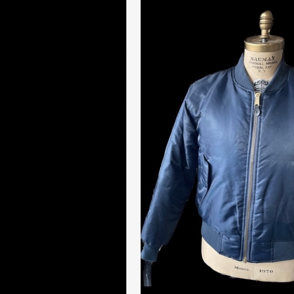 ROTHCO | S | MA-1 FLIGHT Men’s Navy Blue Technical Zip Cargo Bomber Jacket - Picture 3 of 16